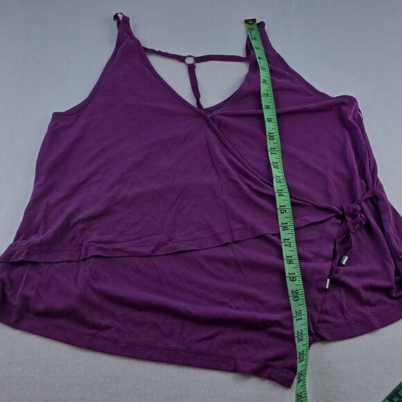 Free People Magenta Purple Wrap‎ Tie Top Small - Picture 10 of 10
